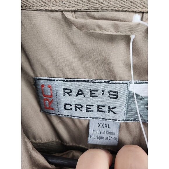 RC Raes Creek Mens Windbreaker Jacket 3XL Brown Waterproof Lightweight NEW - Picture 5 of 11